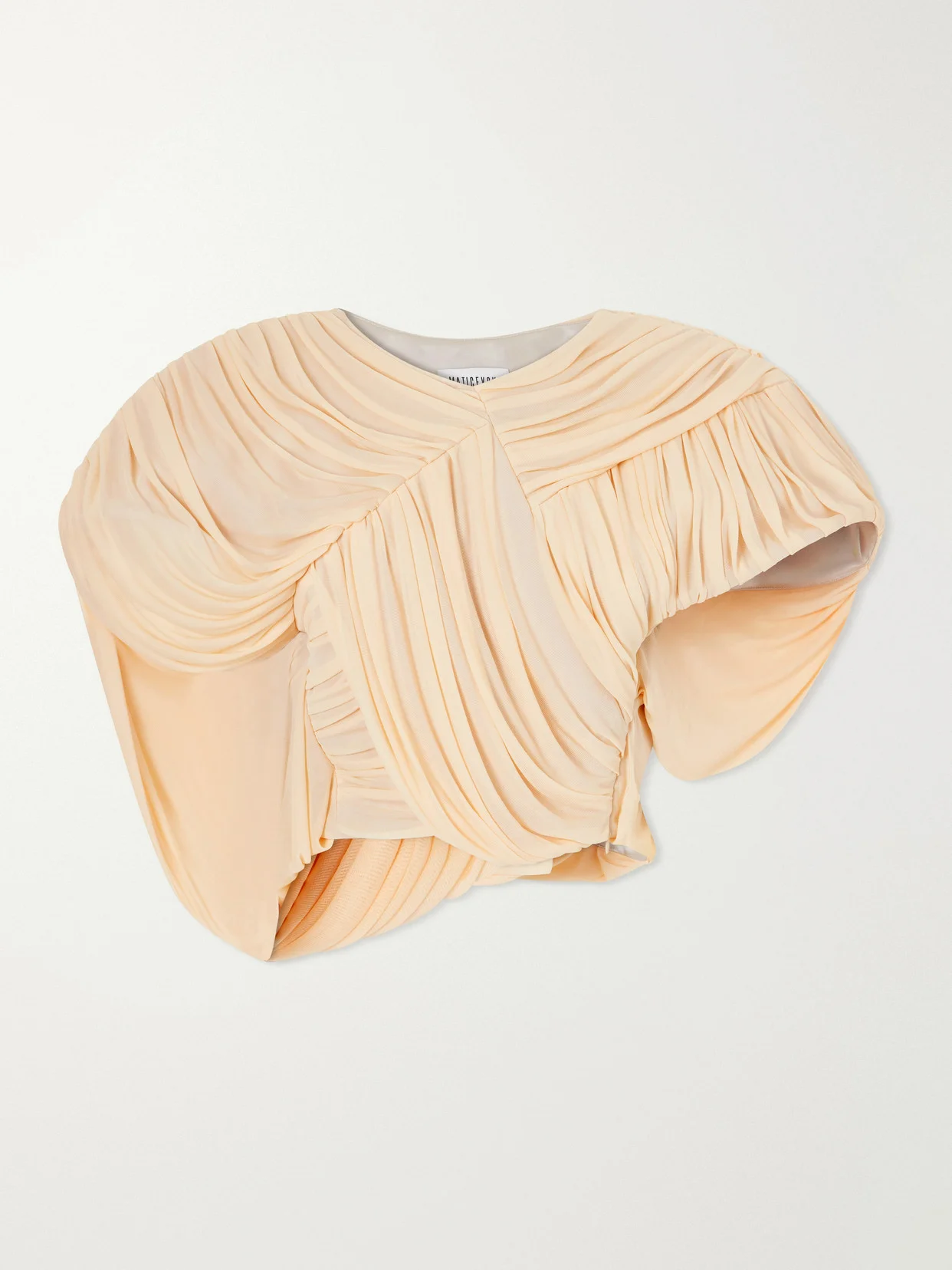 Draped Chiffon Blouse - 1