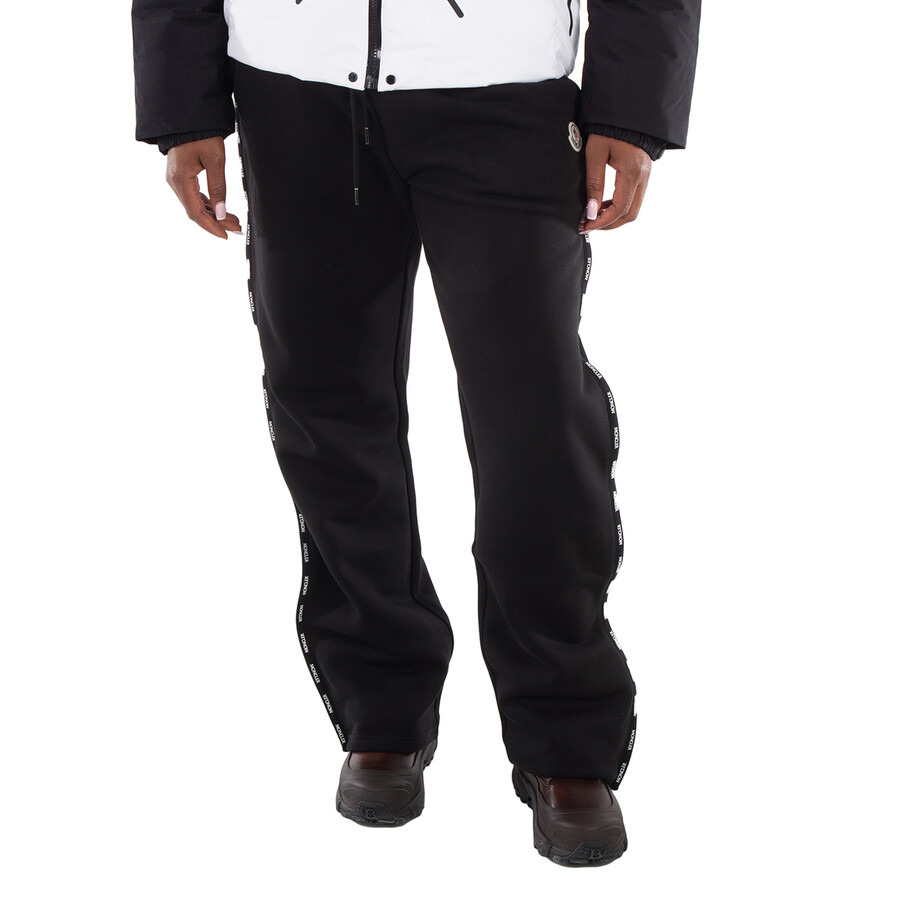 Moncler Logo Trim Cotton Fleece Track Pants - 3