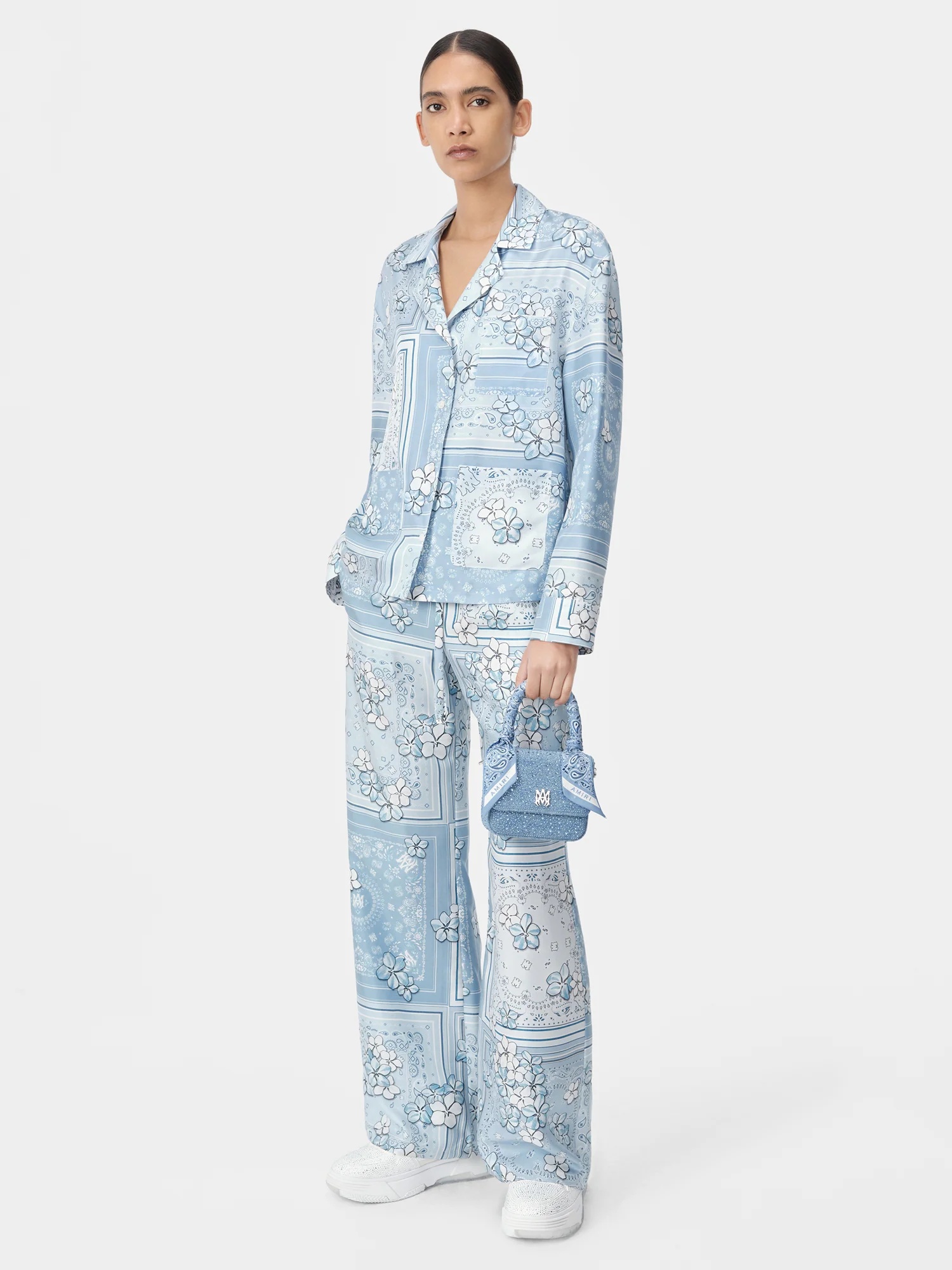 WOMEN'S BANDANA FLORAL PJ SHIRT - 2