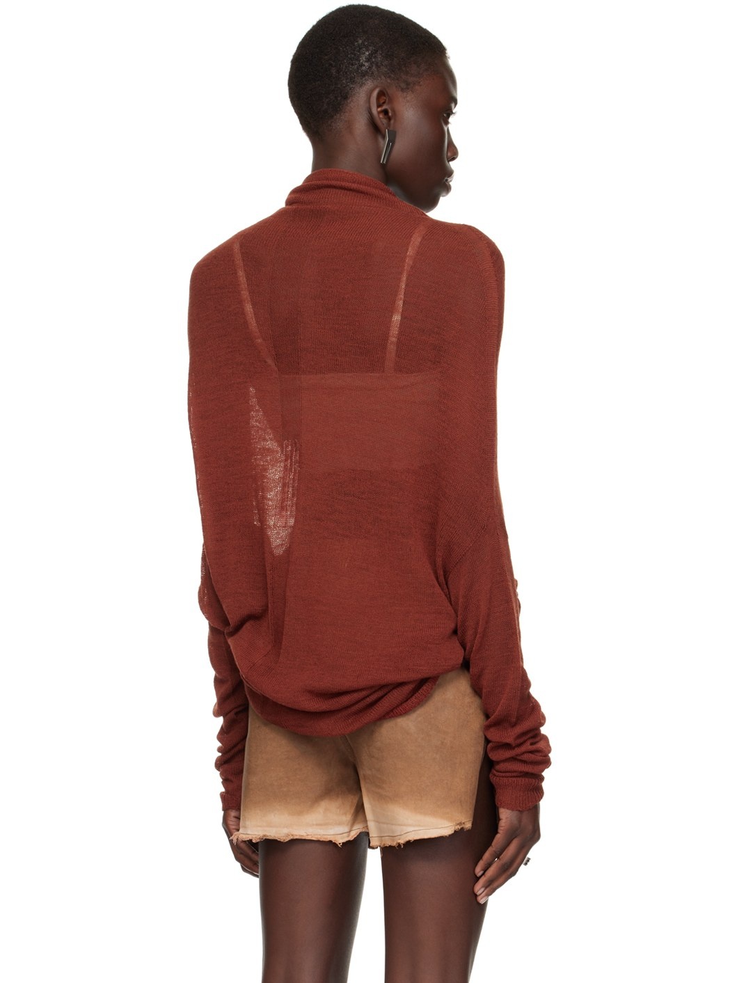 Burgundy Shroud Turtleneck - 3