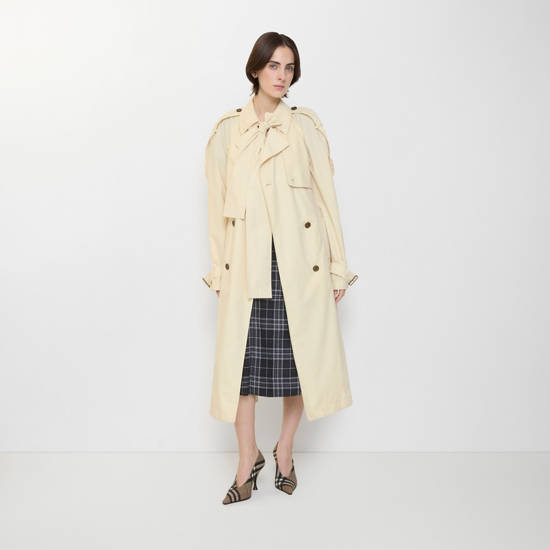 Burberry Long Canvas Trerose Trench Coat outlook