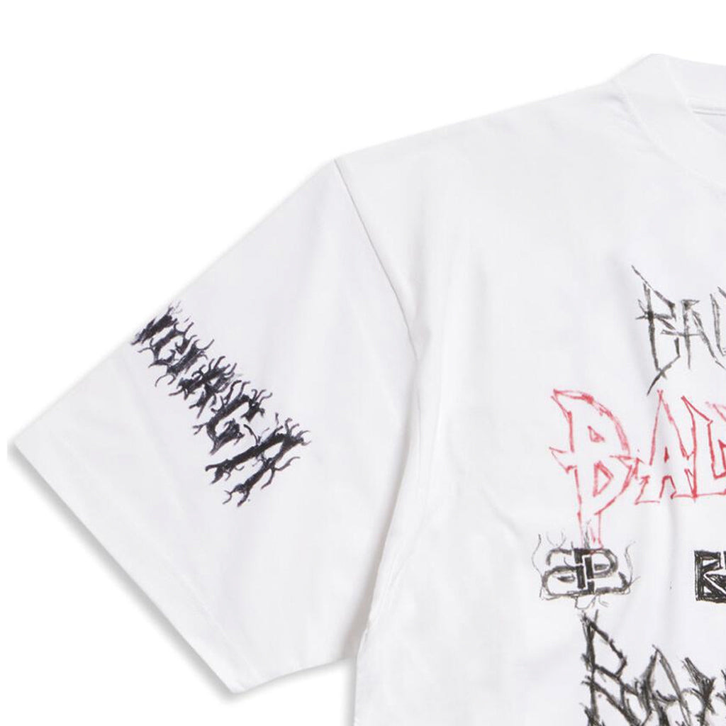 Balenciaga Diy Metal T-shirt 'White Black Red' 641675TPVO29065 - 4