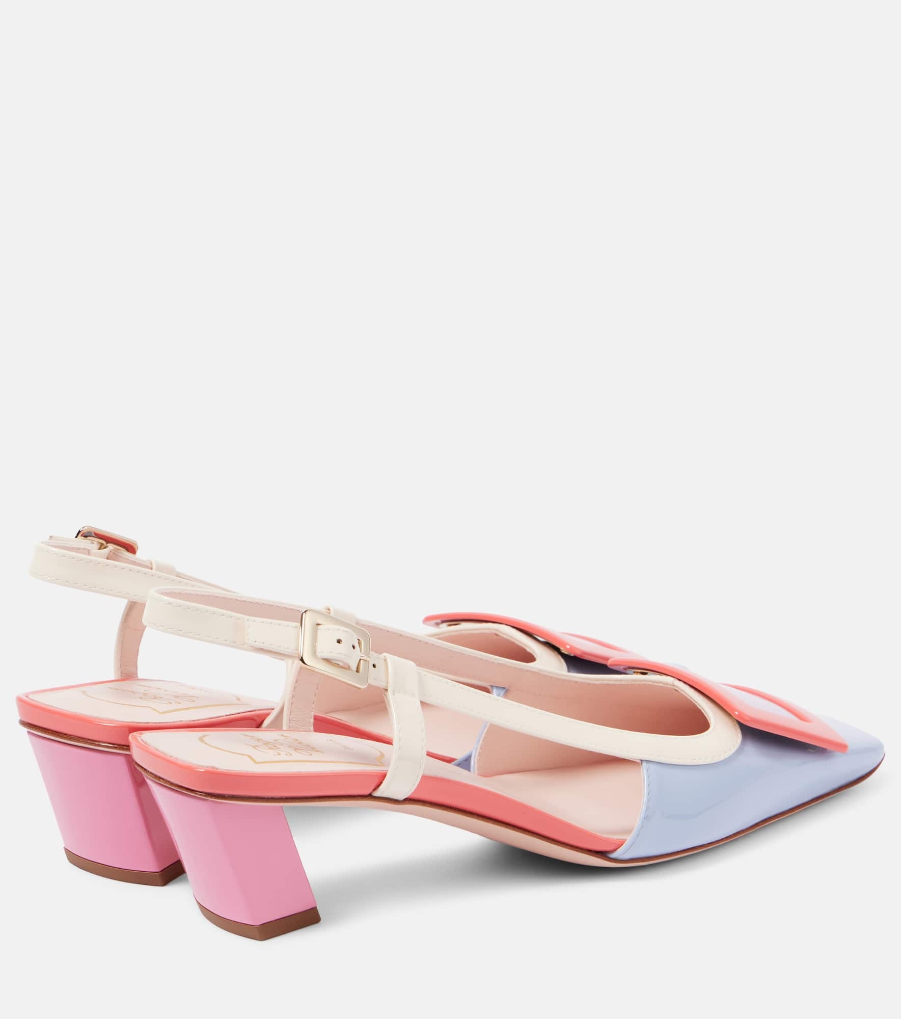 Belle Vivier patent leather slingback pumps - 2