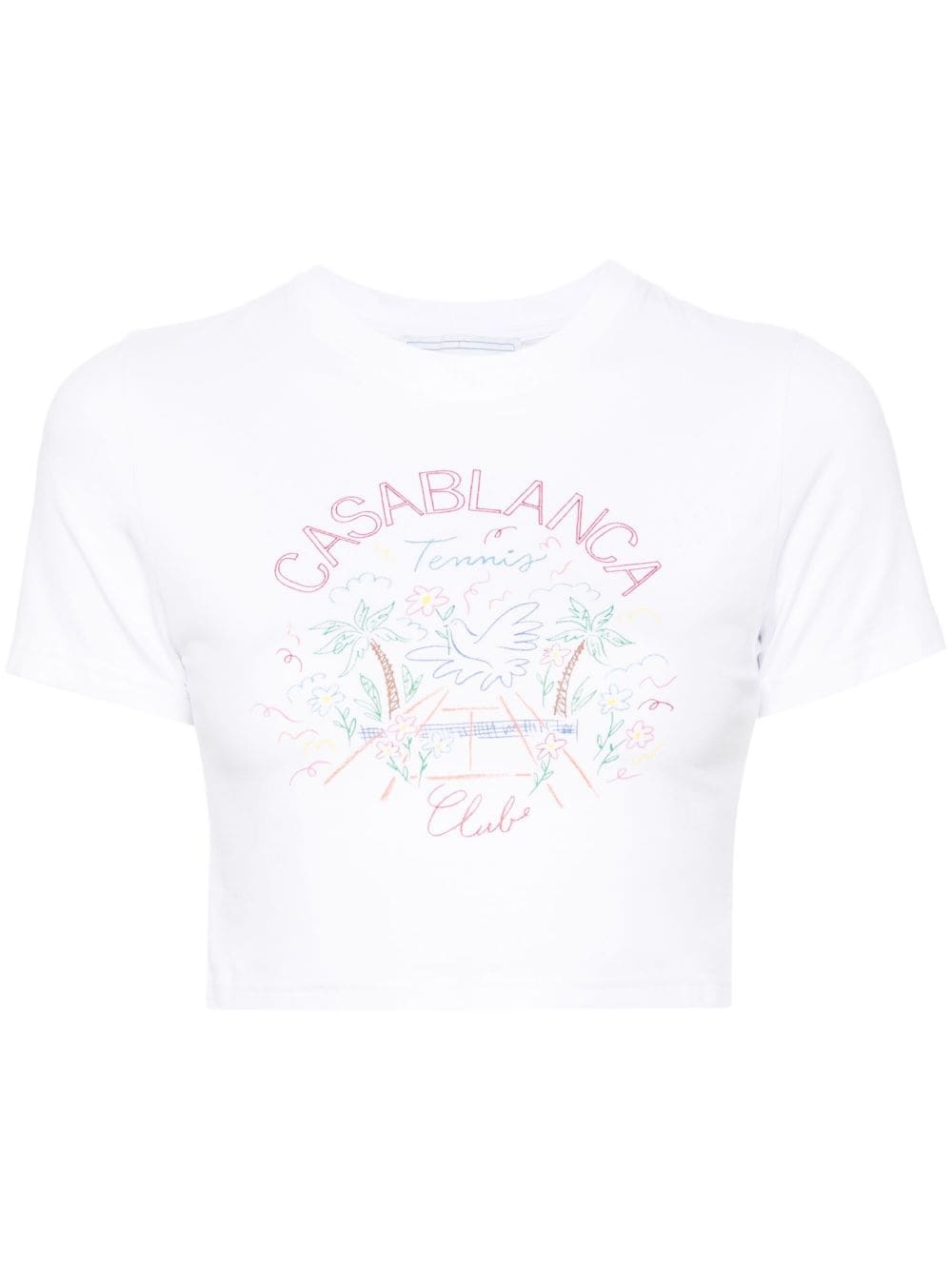 Tennis Club-print baby T-shirt - 1