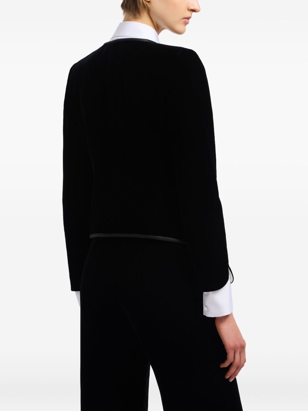 velvet tassel-embellished jacket - 4