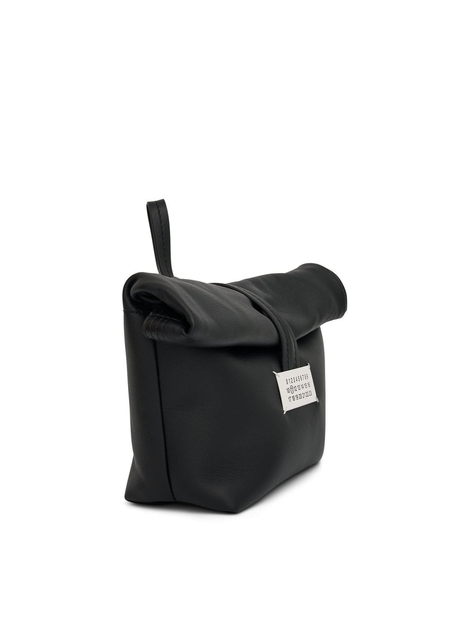 Leather Clutch Bag in Black - 2