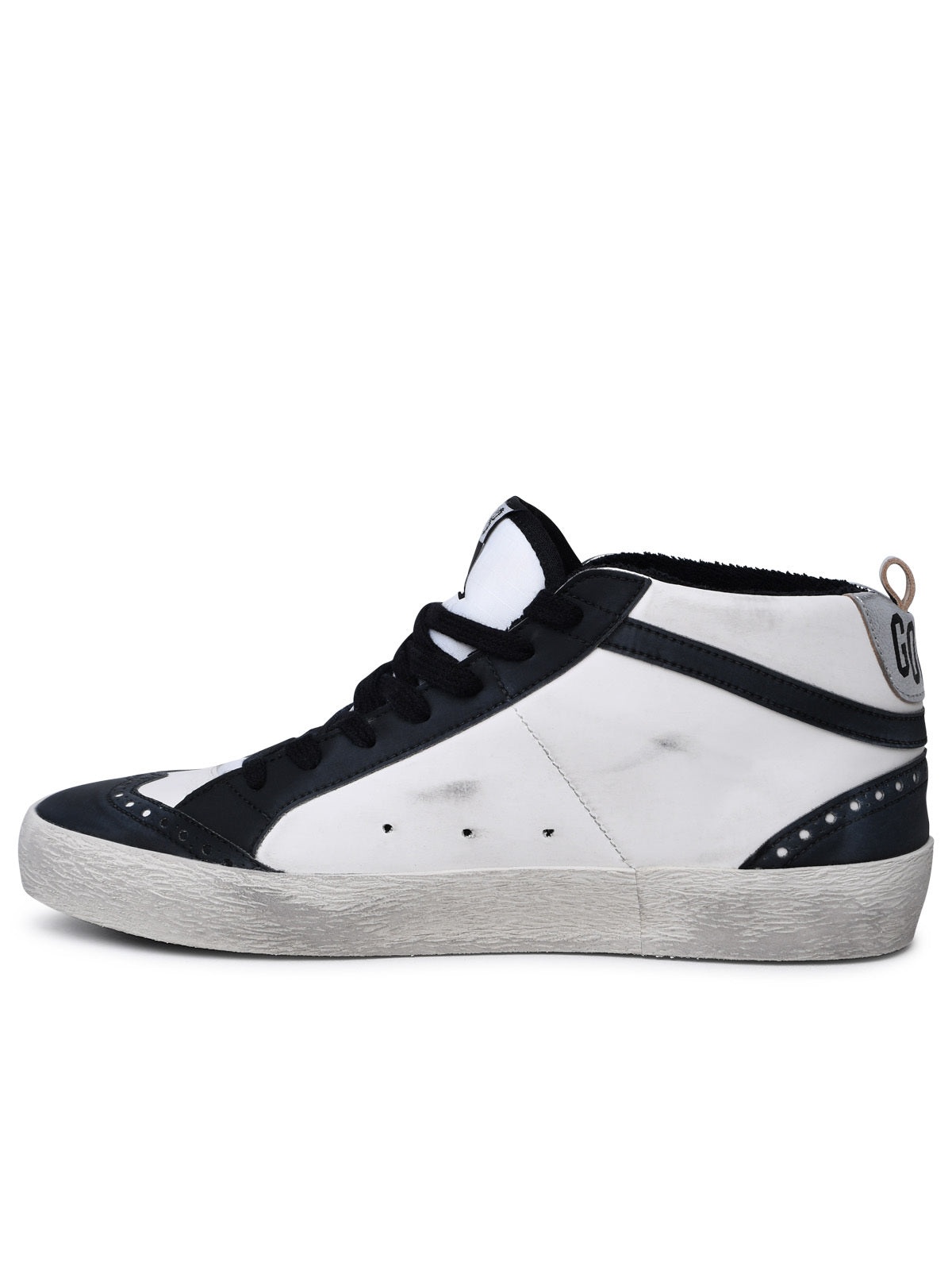 Golden Goose Man Golden Goose 'Mid-Star Classic' White Leather Sneakers - 3