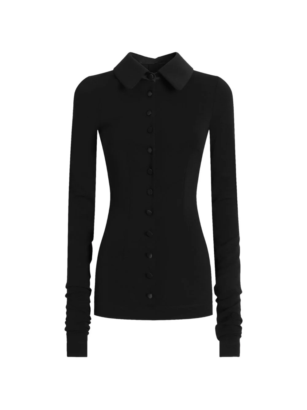 wool jersey blouse - 1
