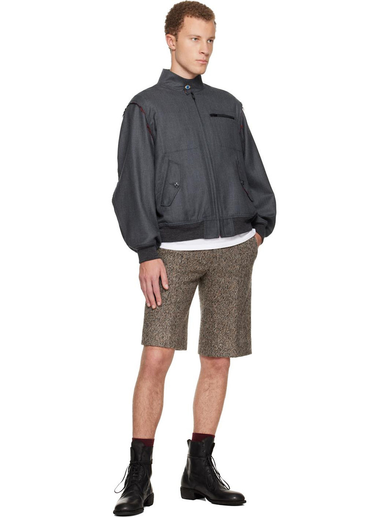 UNDERCOVER Gray UC2E4211 Bomber Jacket outlook