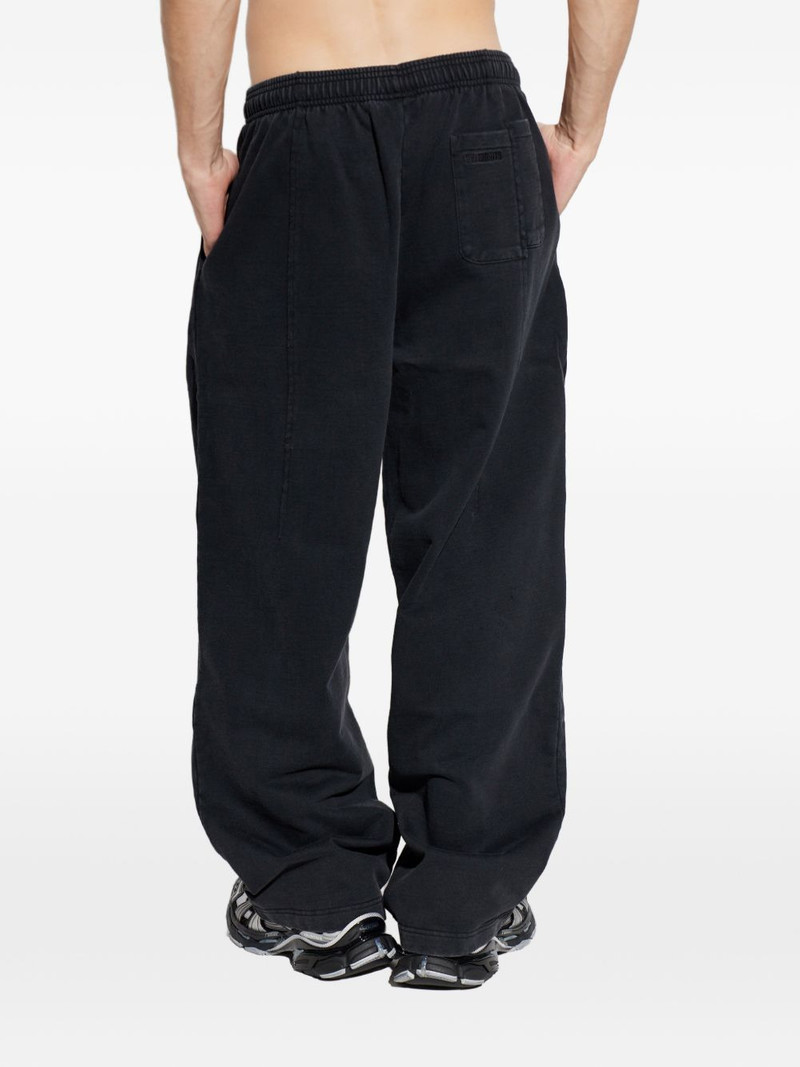 elasticated-waist wide-leg track pants 4