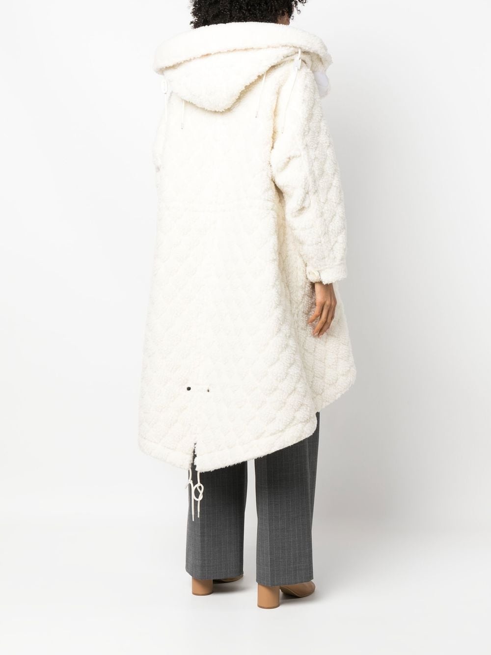 oversized quilted coat - 4