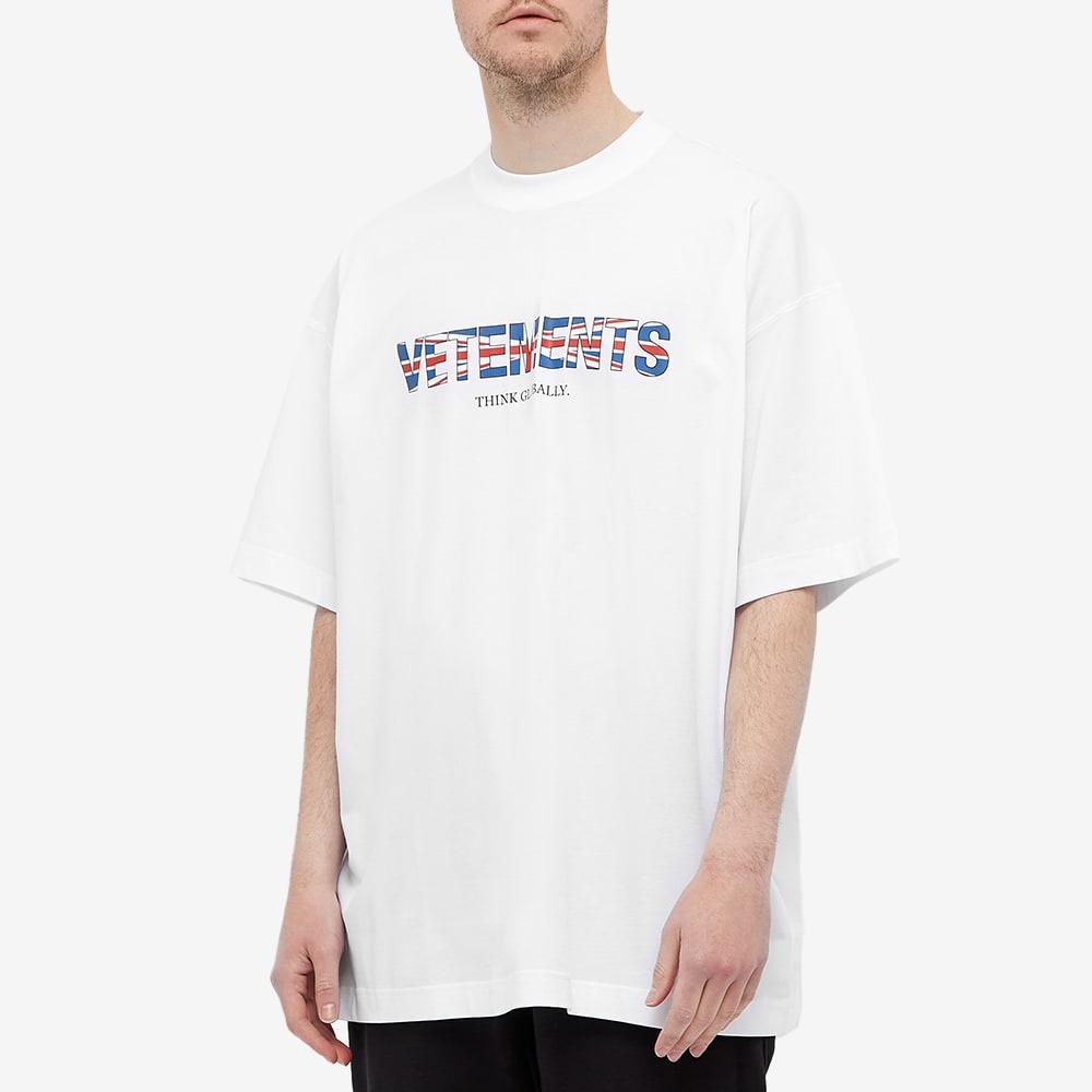 VETEMENTS UK Logo Oversized Tee - 4