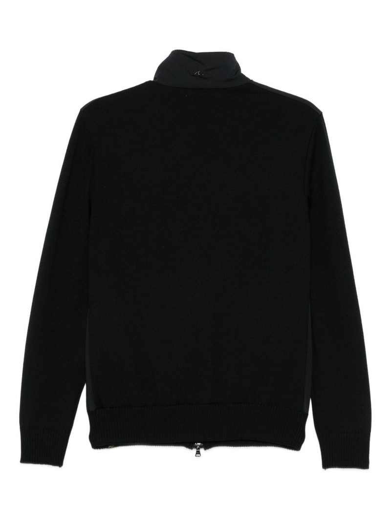 Paul & Shark wool-paneled zip-up jacket outlook