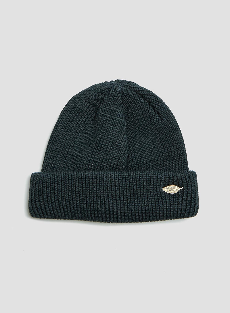 Wild Bricks Heavy Leaf Watch Cap in Dark Green 1