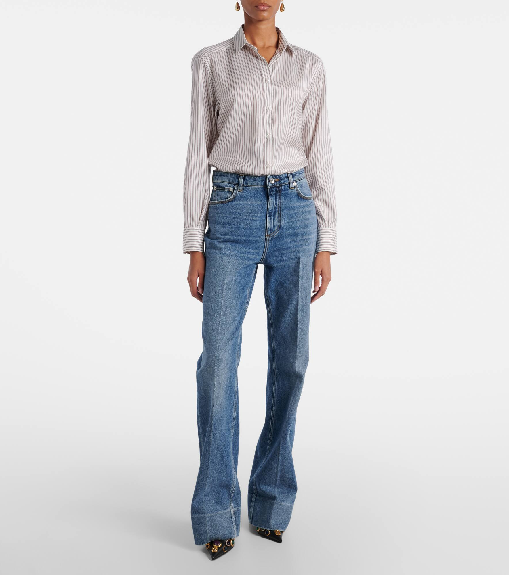High-rise straight jeans - 7