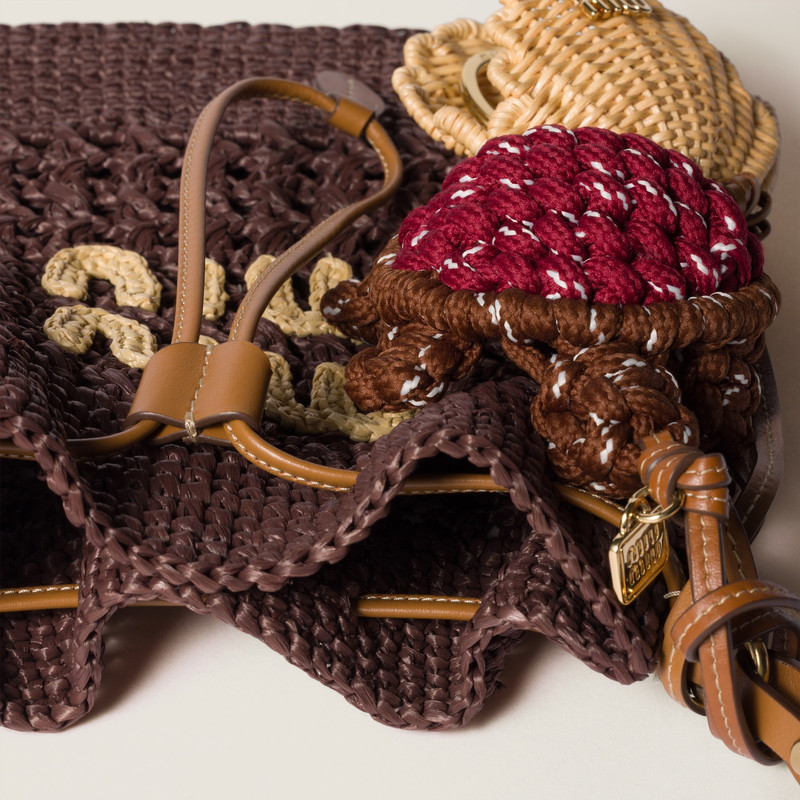 Miu Miu Cord and leather trick outlook
