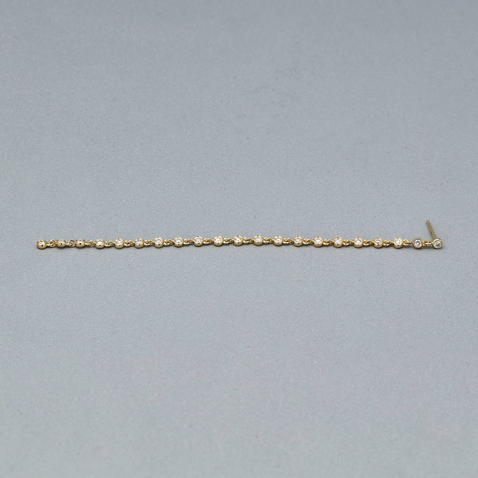 Long Diamond Stream Earring - 4