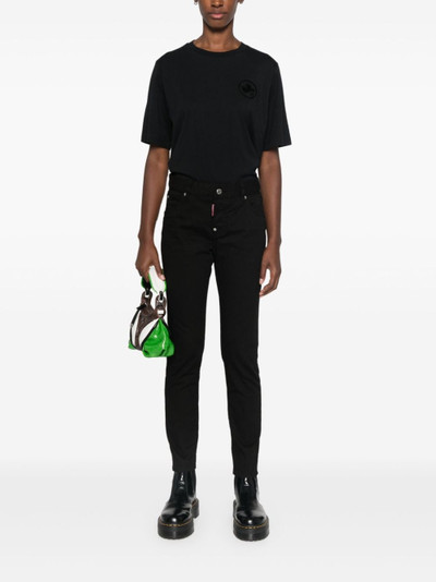 DSQUARED2 logo-patch skinny jeans outlook