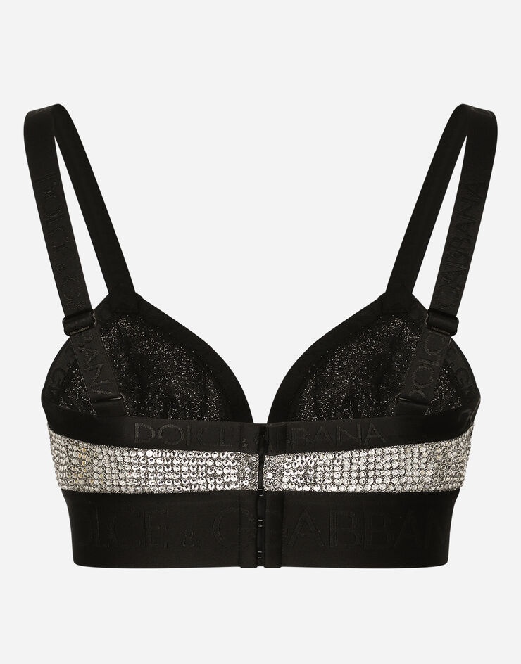 Triangle bra with fusible rhinestones - 2