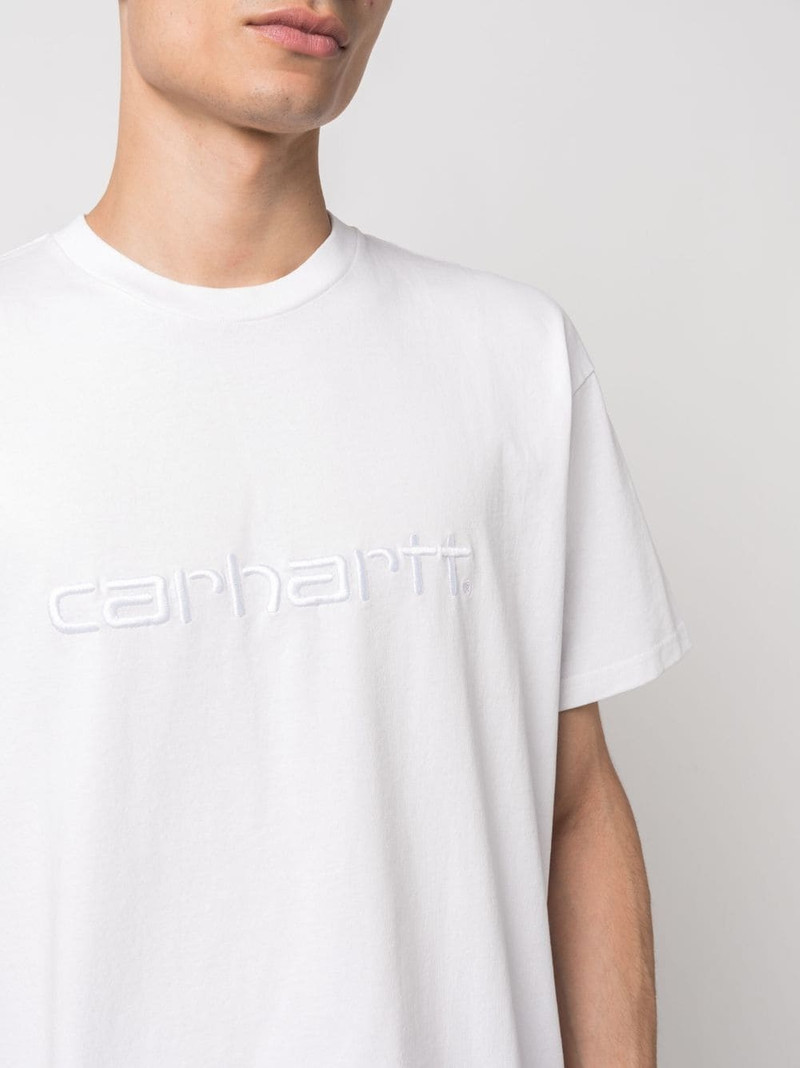 embroidered-logo cotton T-shirt 5