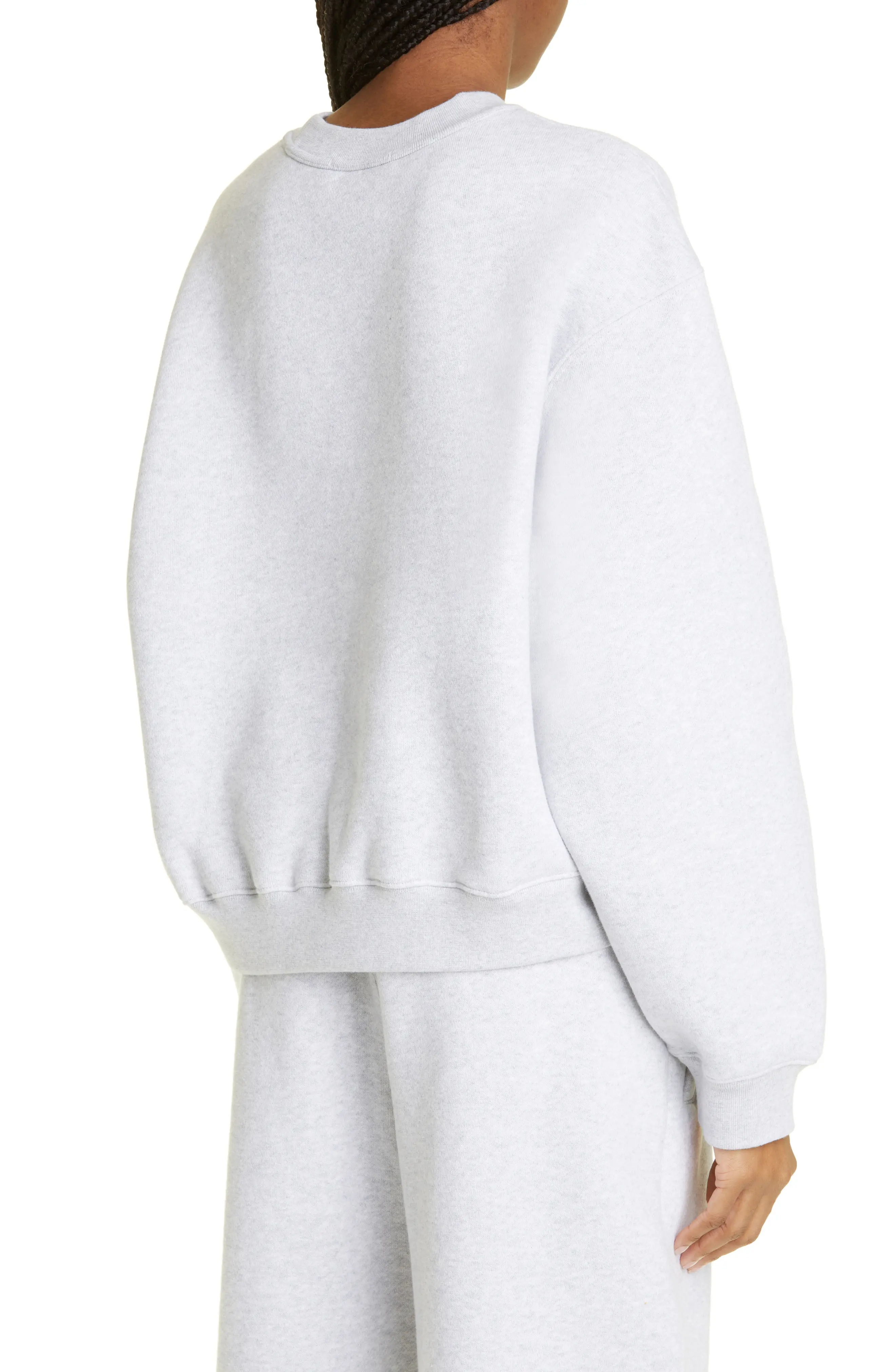 alexanderwang. t Women's Essential Cotton Blend Fleece Logo Sweateshirt - 3