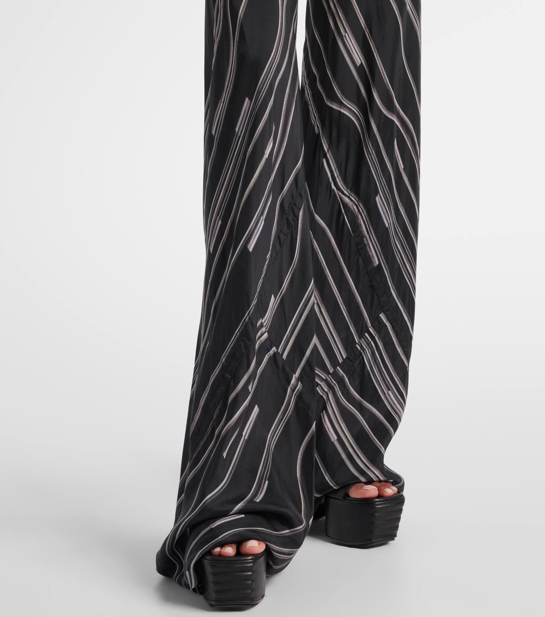Bias cady crêpe wide-leg pants - 5