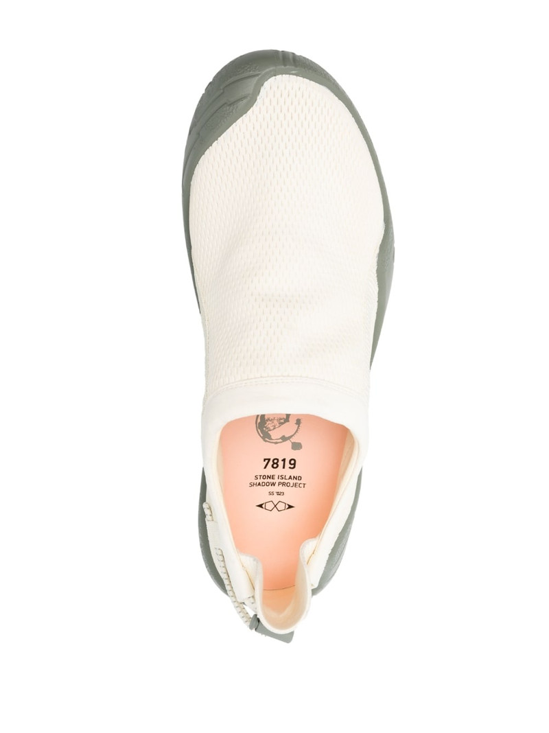 logo-patch leather slip-on sneakers 4
