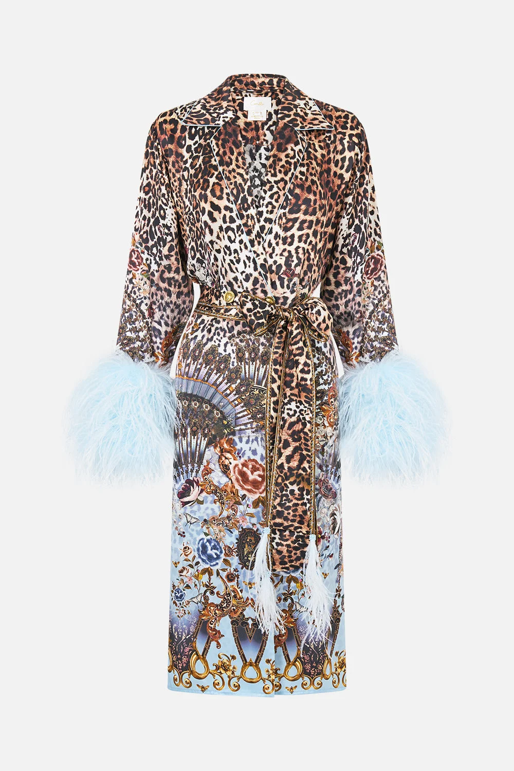 SPLIT CUFF SOFT COAT WITH FEATHERS FIESTA, SIESTA, REPEAT - 1