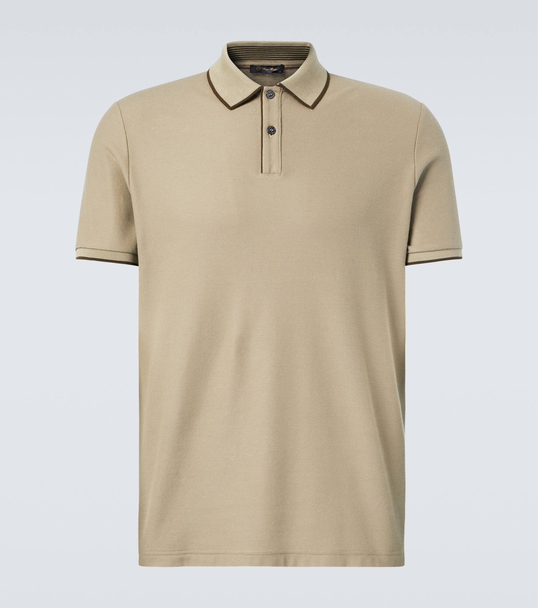 Brentwood cotton-blend piqué polo shirt - 1
