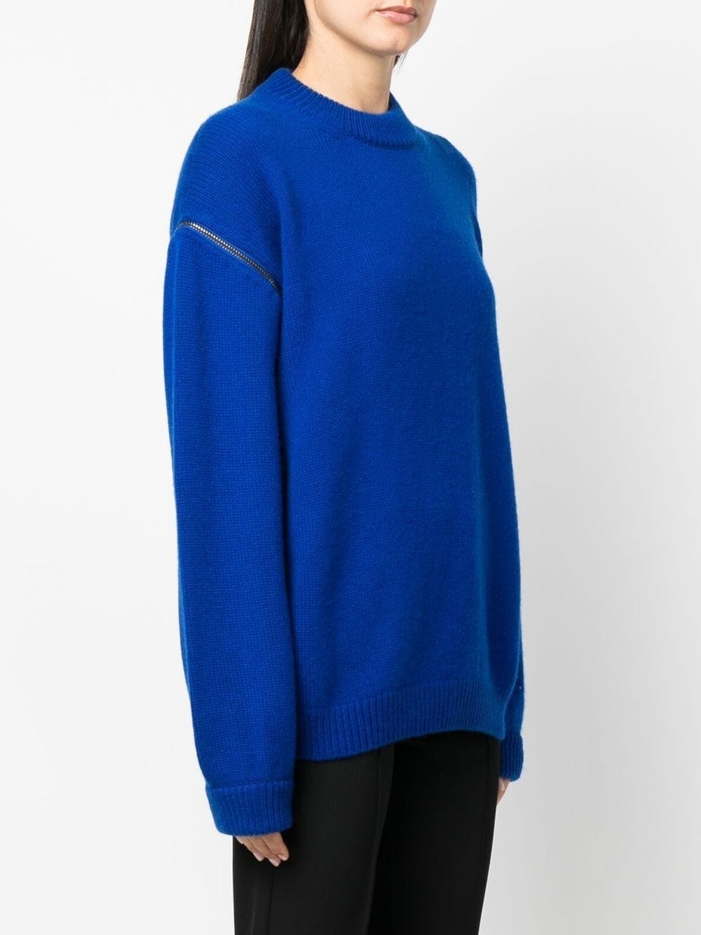 zip-shoulder cashmere jumper - 3