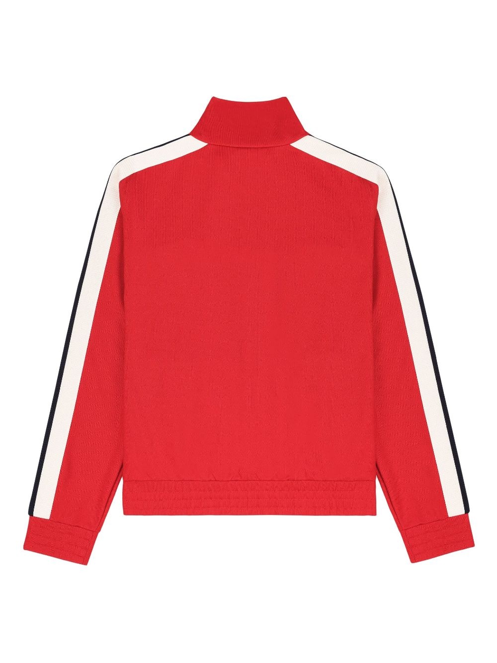 stripe-detail zip-up track jacket - 2