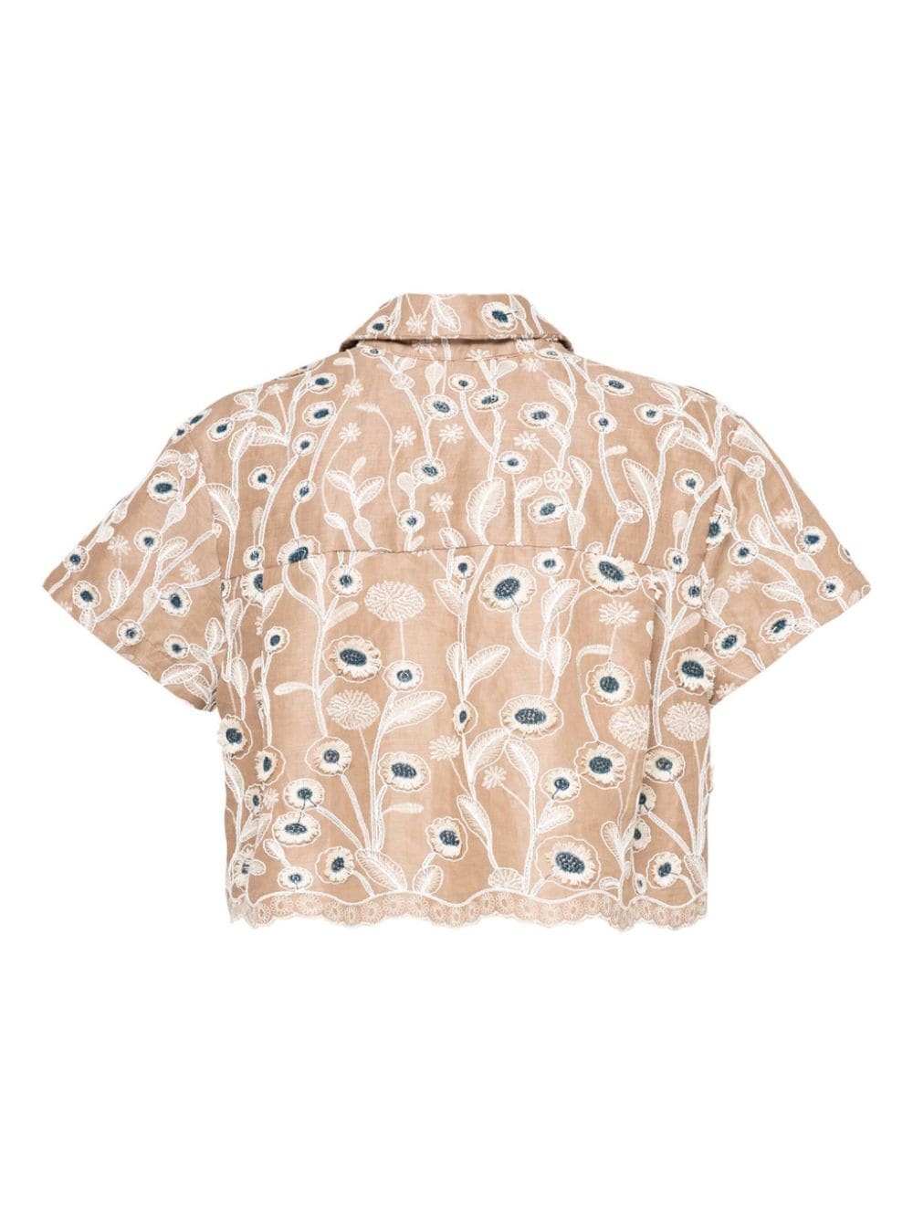 Virtuosa Petalo cropped shirt - 2