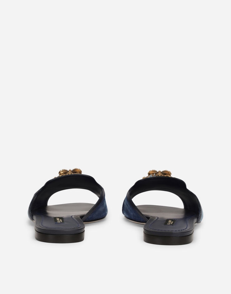 Patchwork denim Devotion sliders - 3