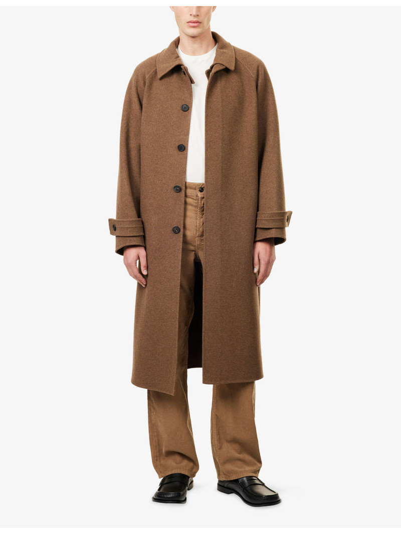 The Row Kenet Classic-Collar Cashmere-Wool Blend Coat outlook