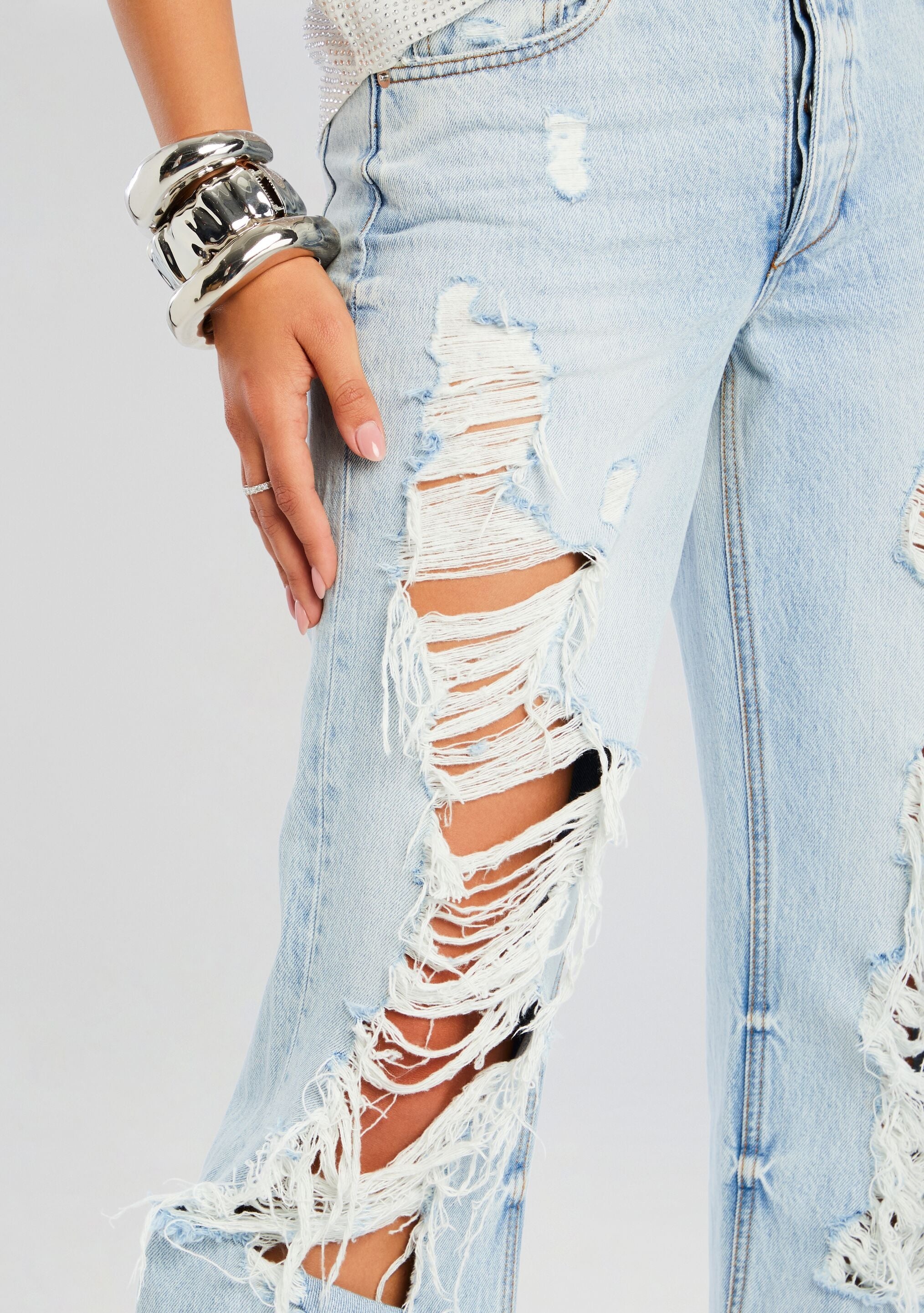 SUNNY MID RISE DISTRESSED BOYFRIEND JEAN - 2