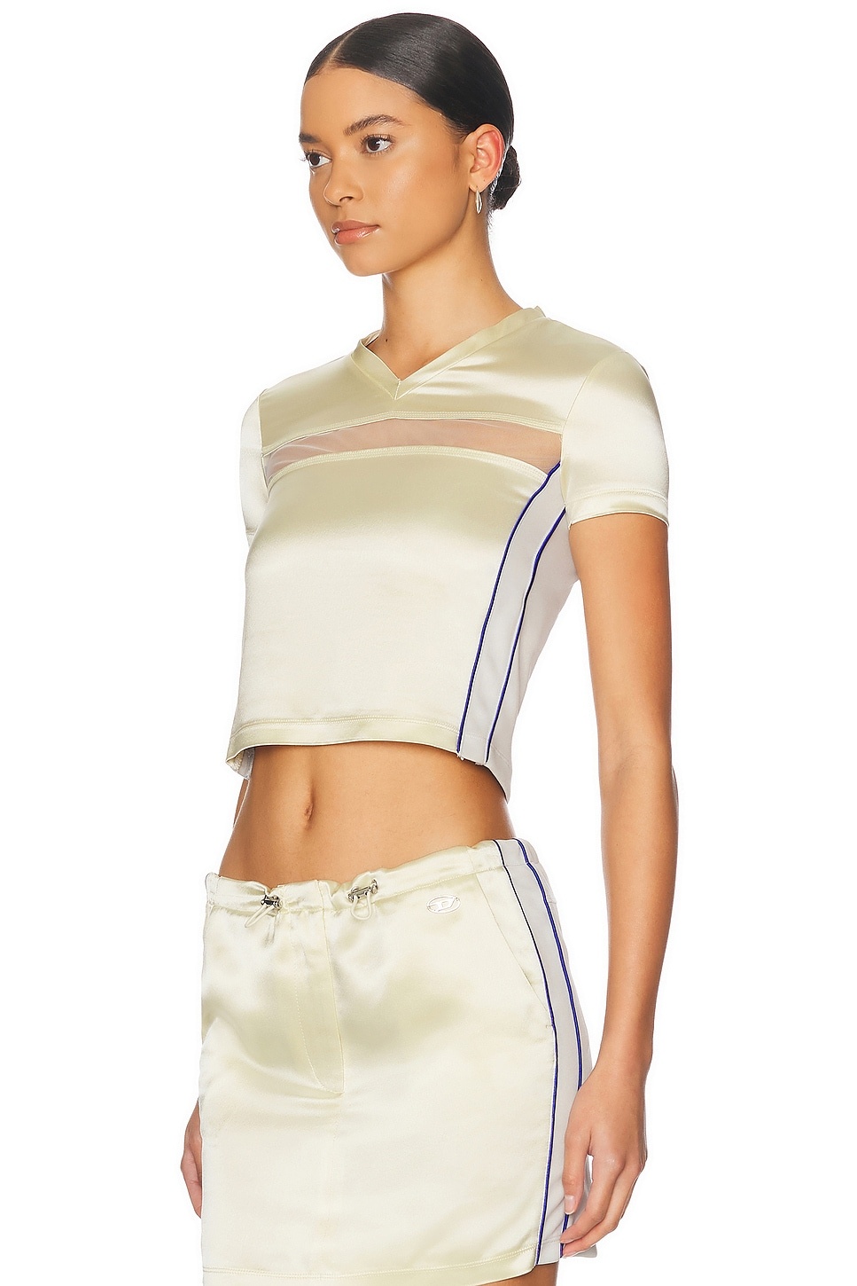 V-Neck Short Sleeve Top - 2