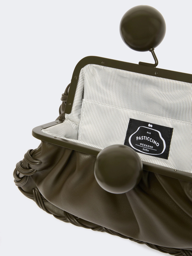 LECITO Medium Nappa leather Pasticcino Bag - KAKI 5
