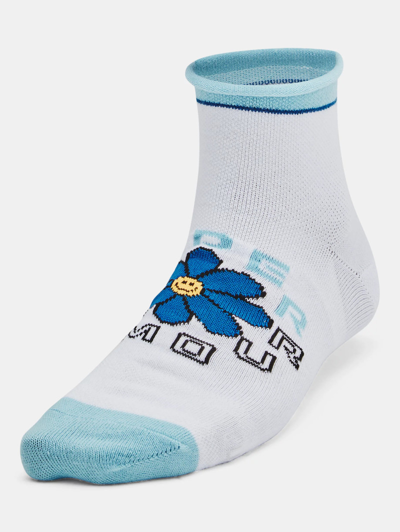 Women's UA Essential 3-Pack Quarter Socks 1