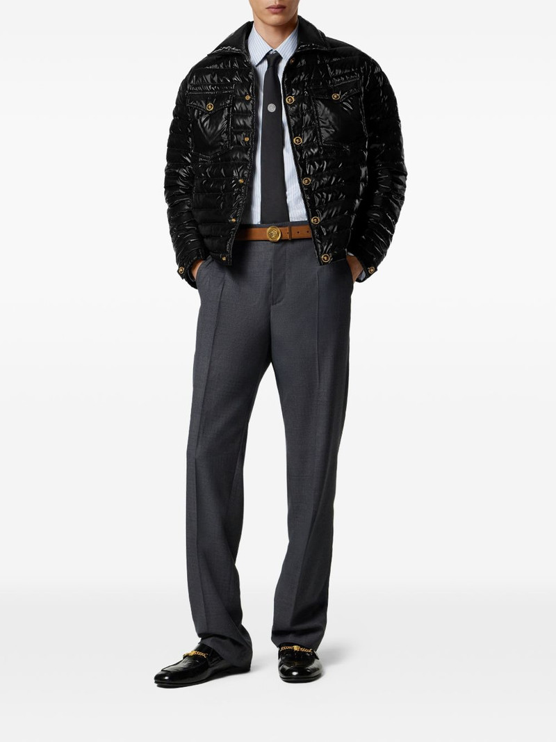 VERSACE buttoned quilted jacket outlook