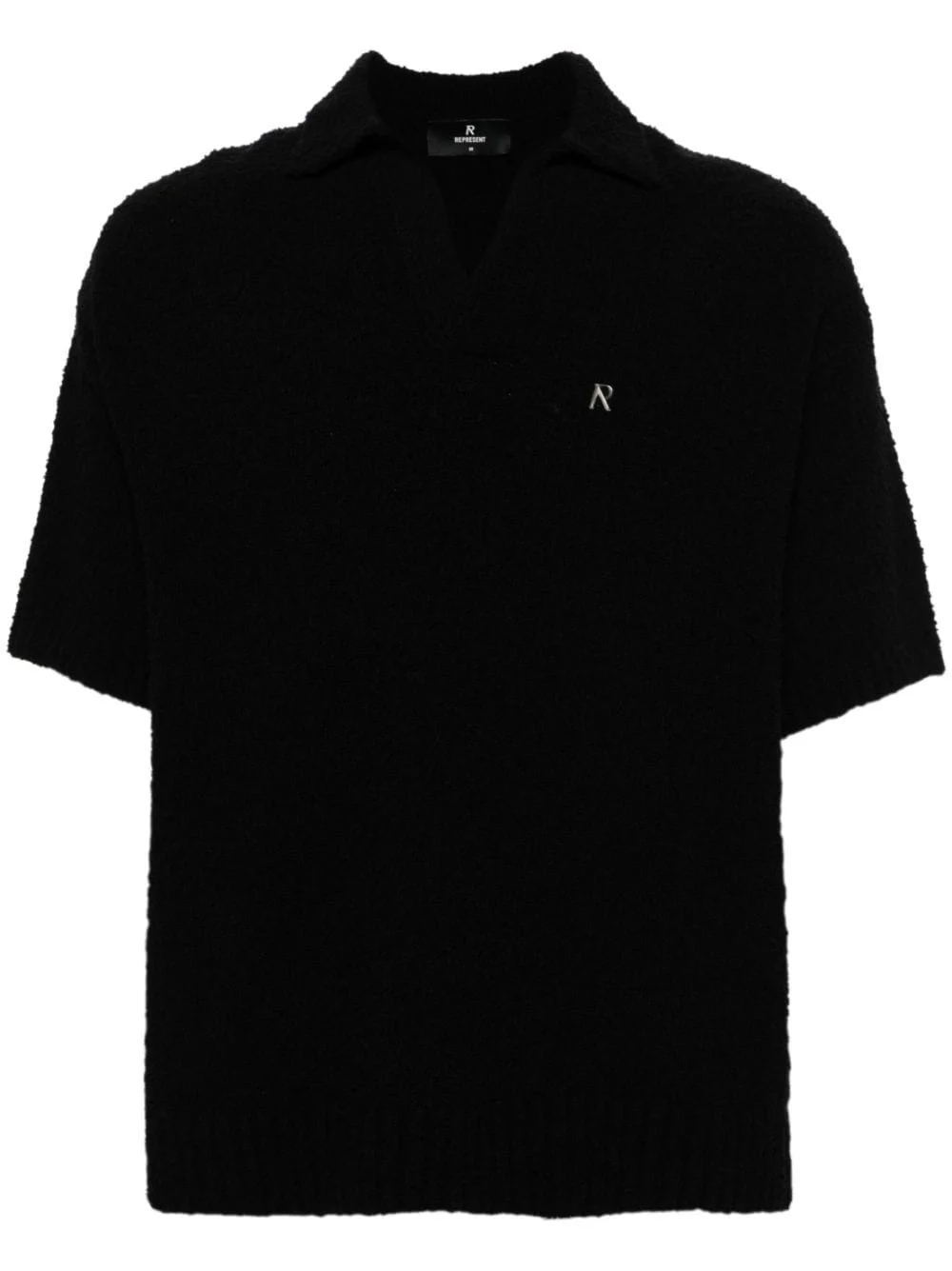 bouclé knit polo shirt - 1