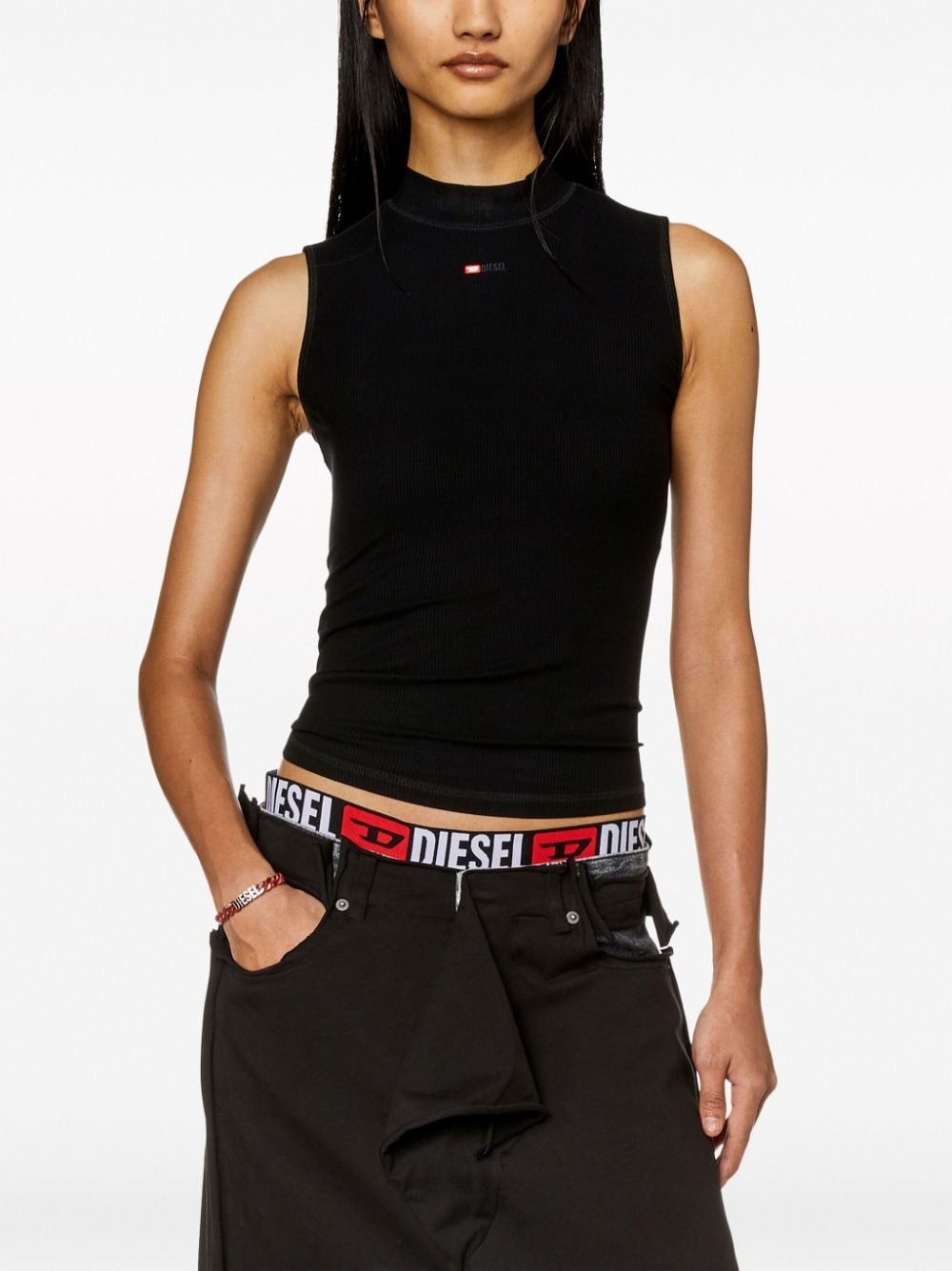 T-Mokky logo-embroidered tank top - 3