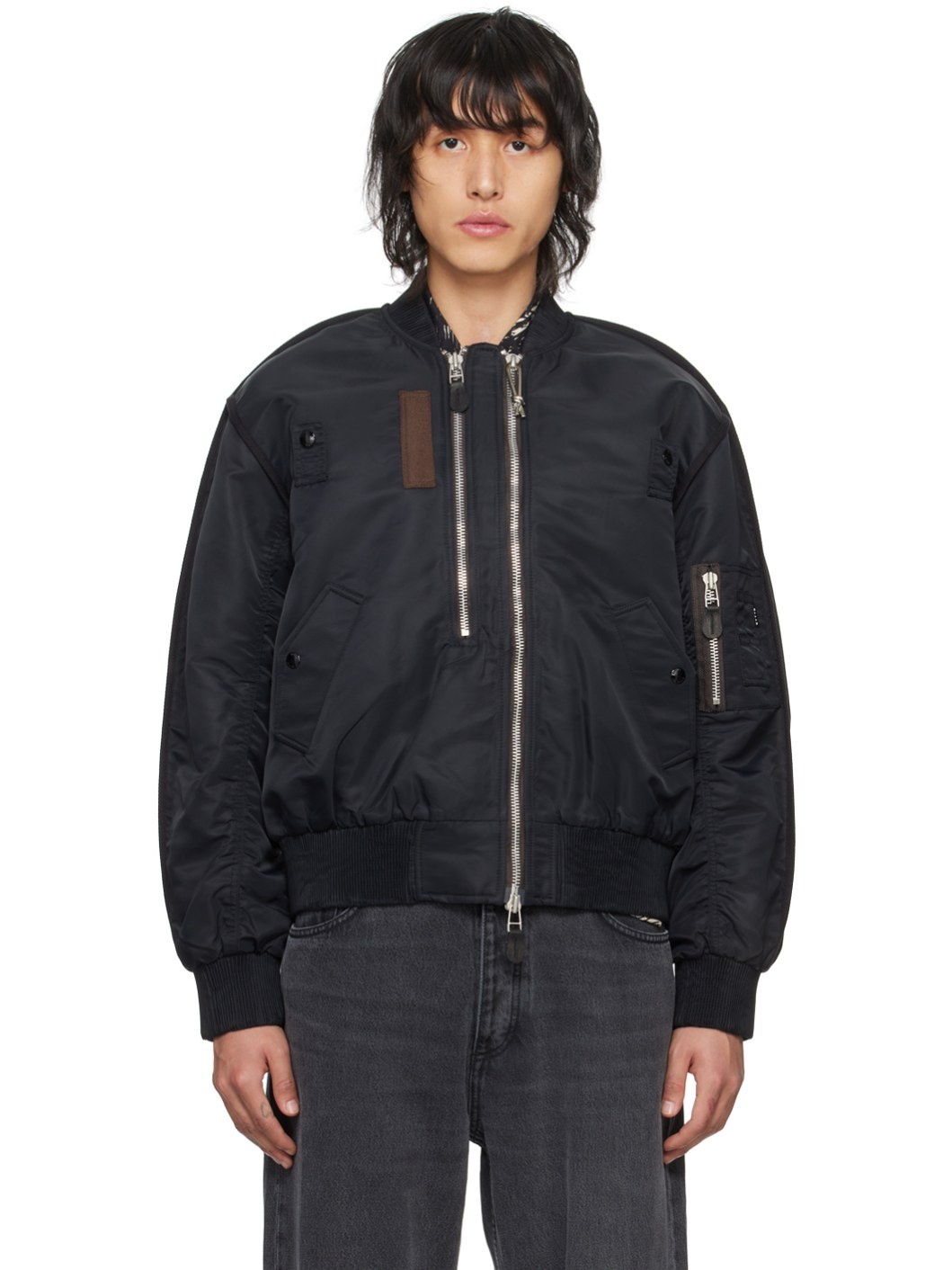 EYTYS Black Penn Bomber Jacket ssense REVERSIBLE