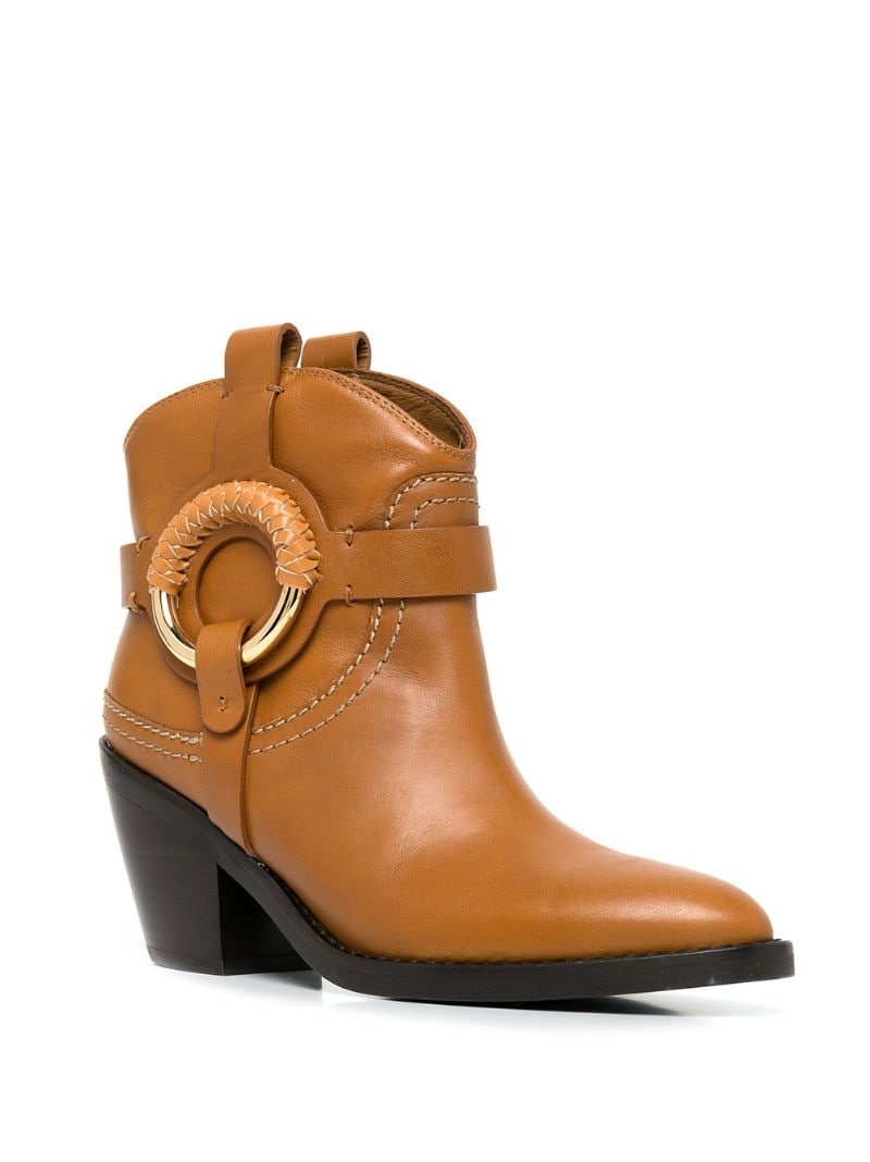 Hana braid-detail ankle boots - 3