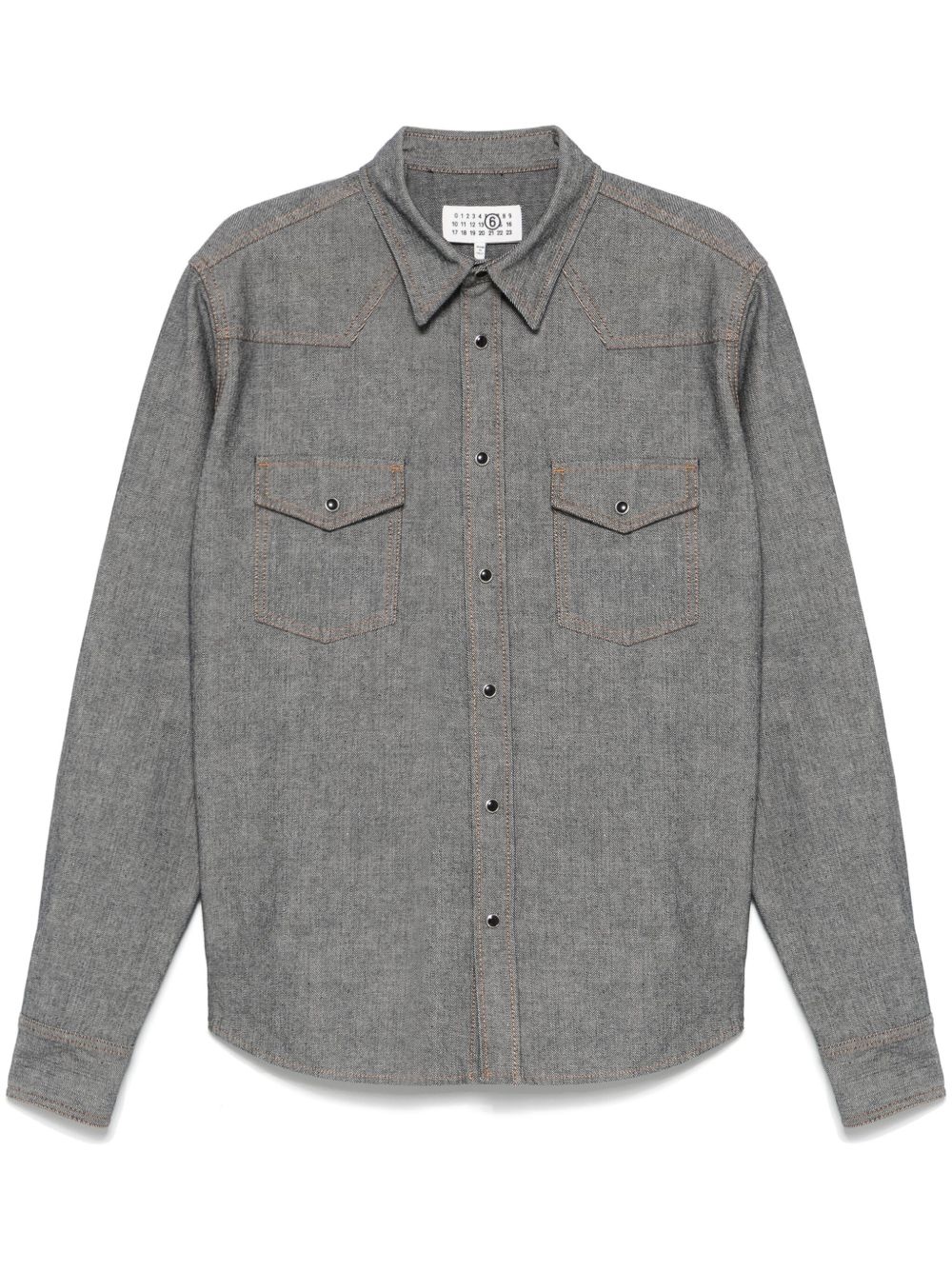 rinsed denim shirt - 1