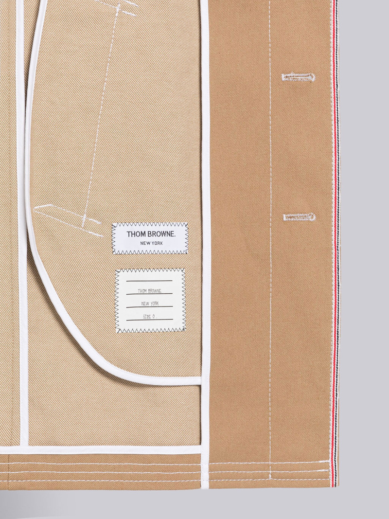 SELVEDGE DENIM TRACK STITCH BAL COLLAR OVERCOAT 6