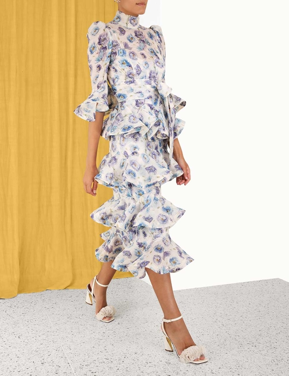TAMA TIERED MIDI DRESS - 3