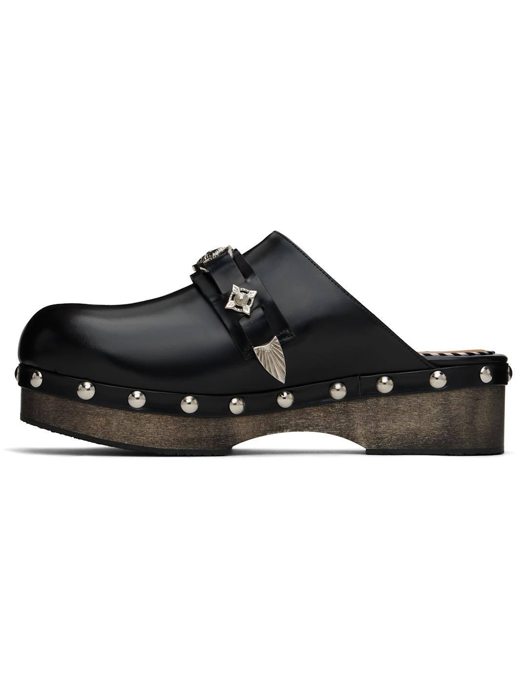 Black Stud Loafers - 3