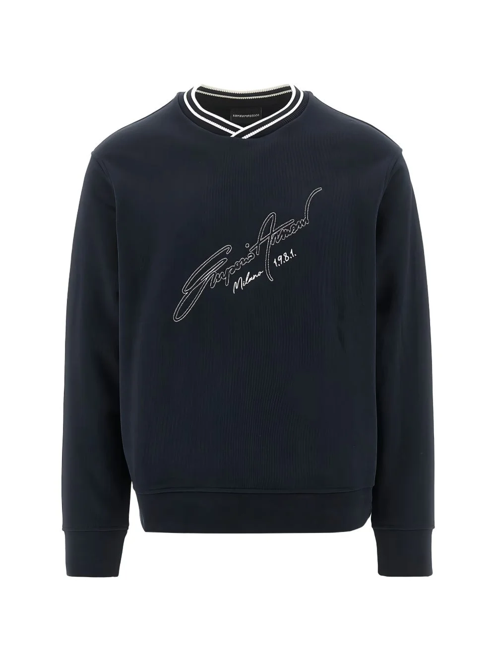 logo-embroidered sweatshirt - 1