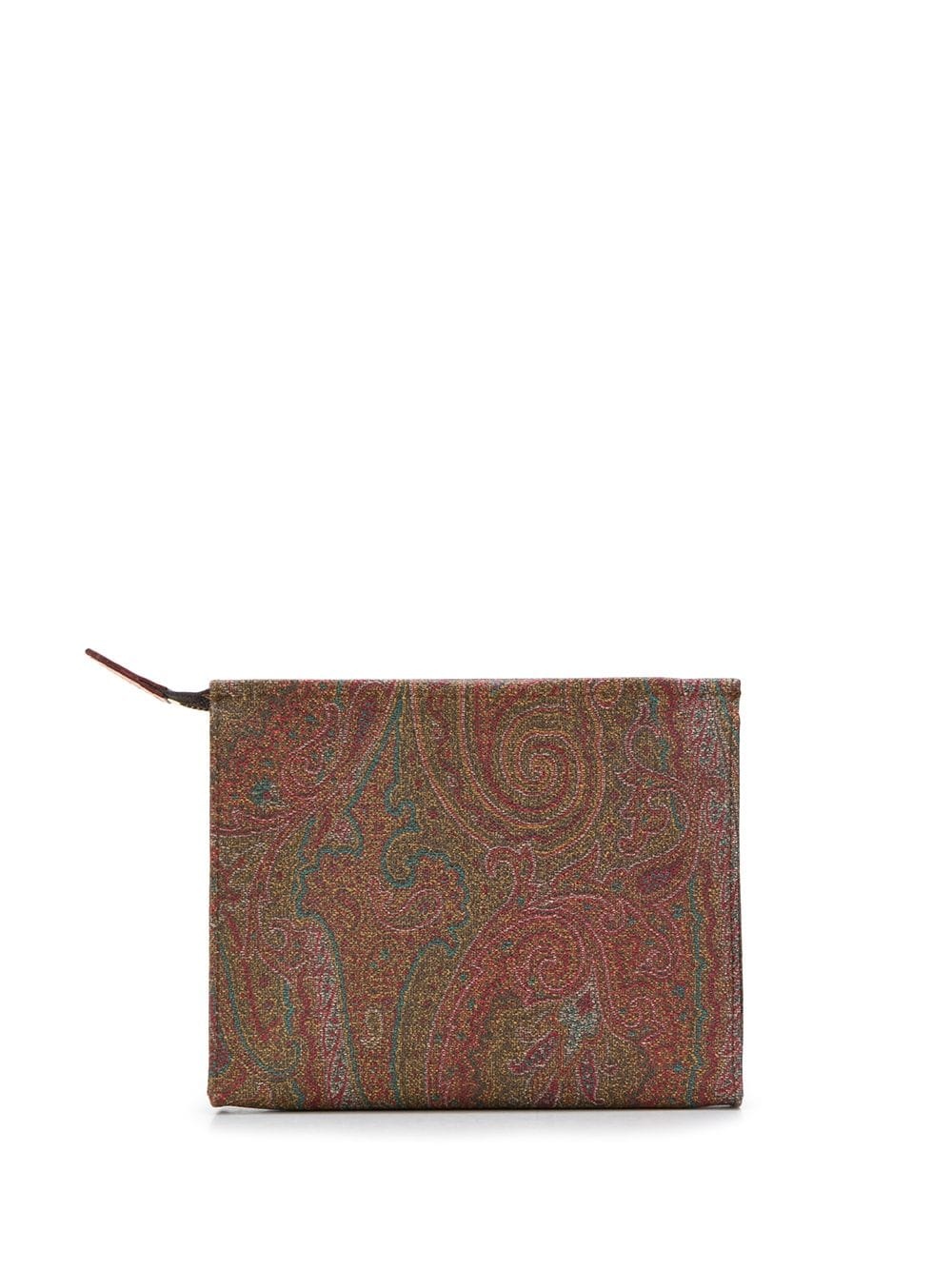 paisley print make-up bag - 1