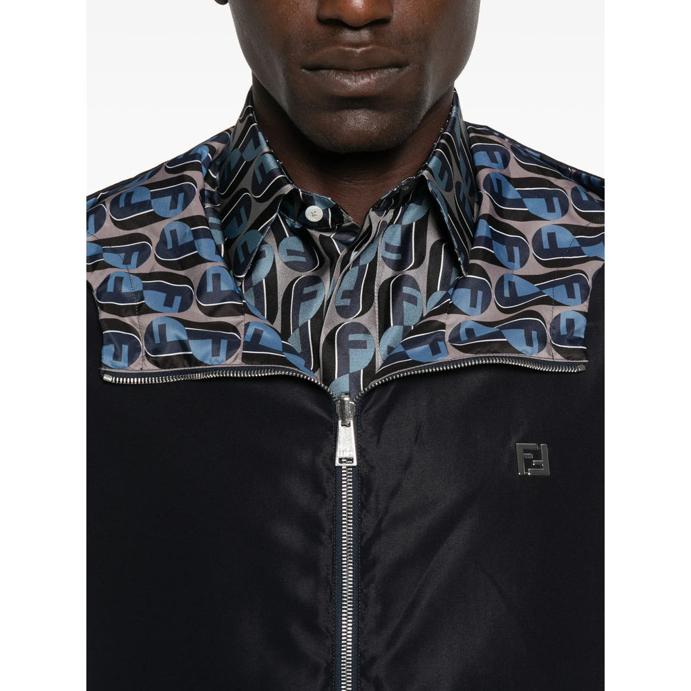 Fendi Blue Jackets - Hooded Jackets Men - 3